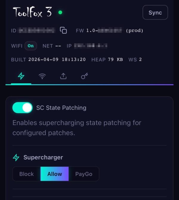 ToolFox 3 - Tesla Supercharger Unblock